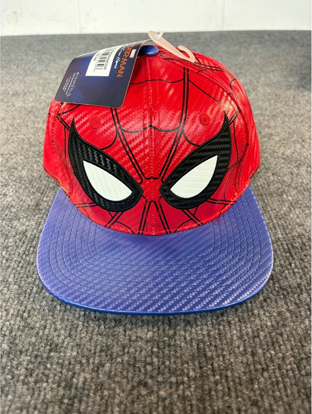 Marvel Comics Spider-Man Far From Home Carbon Like Baseball Cap Hat New 2019
